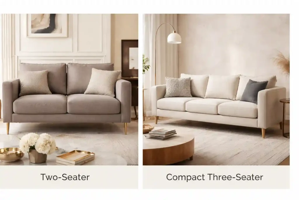 Two-Seater and Compact Three-Seater Sofas